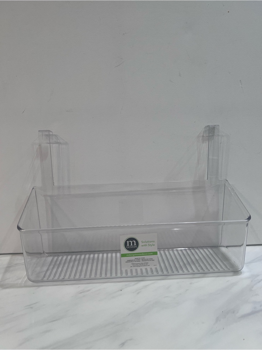 Clear Plastic Refrigerator Door Storage Bin - Clear